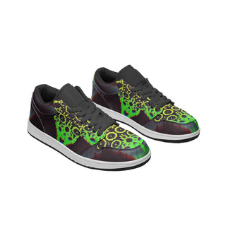 LIME HIVE Unisex Low Top Leather Sneakers