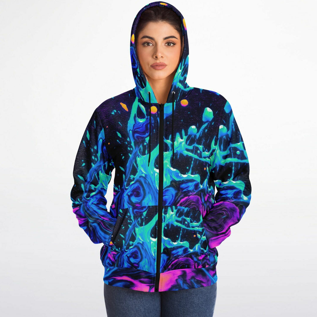 BLASTED Microfleece Ziphoodie - GEOGLYSER