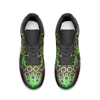 LIME HIVE Unisex Low Top Leather Sneakers