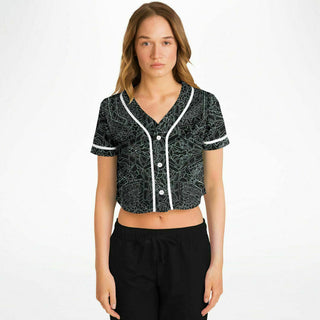 BLOOMING Cropped Baseball Jersey - LACHLAN WARDLAW
