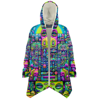 JUICY FRUIT Microfleece Cloak - ACIDMATH AI