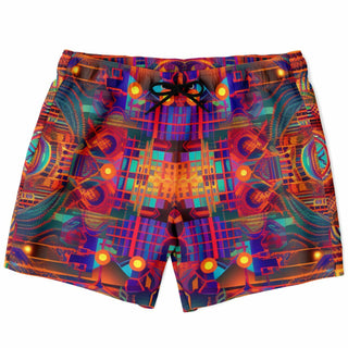 HATCHES Swim Trunks Men - ACIDMATH AI X LACHLAN WARDLAW