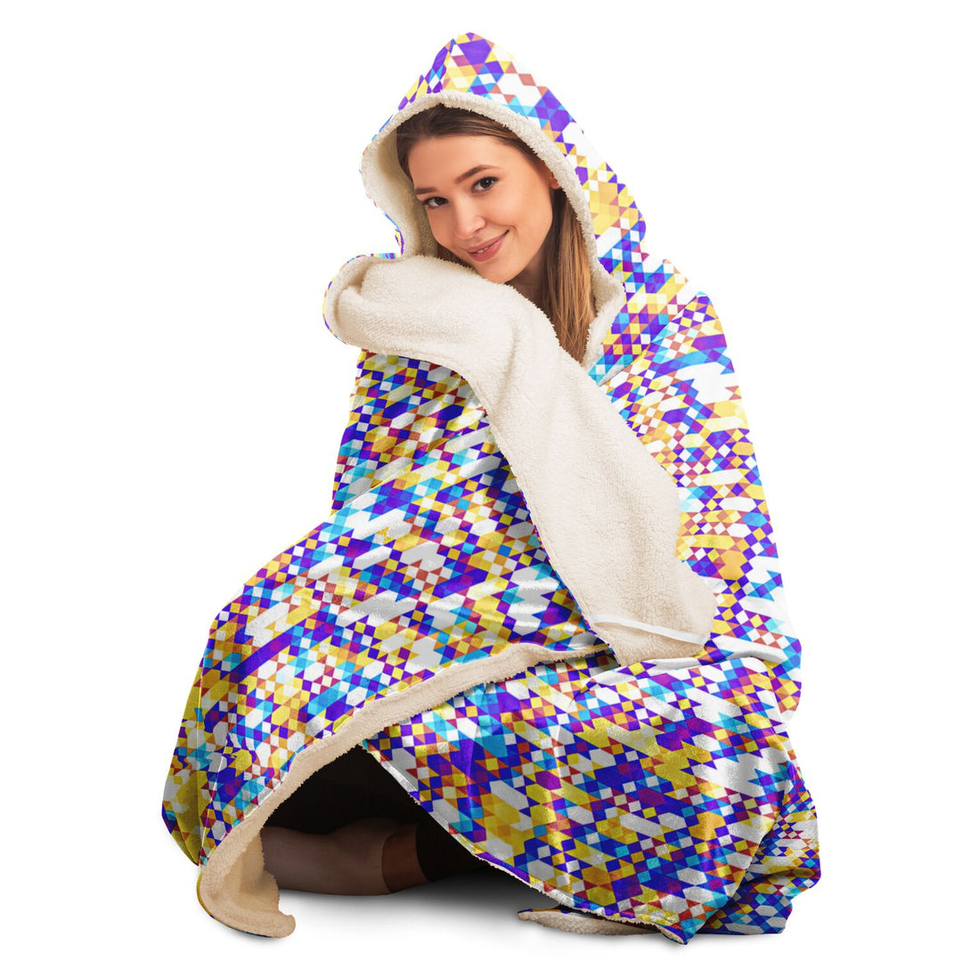 DOTS Hooded Blanket - ARTDESIGNWORKS