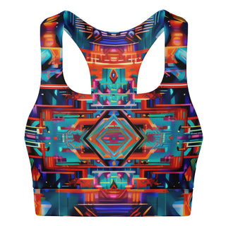 HATCHES Padded Sports Bra - LACHLAN WARDLAW X ACIDMATH AI