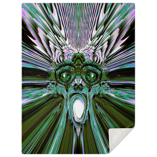 Breaking Through (Green) | Microfleece Blanket | Makroverset