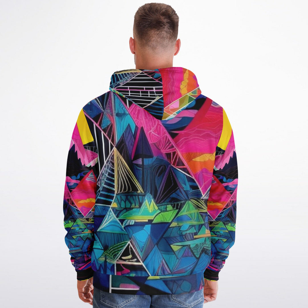 PRISM HOLIDAY Microfleece Ziphoodie - ACIDMATH AI