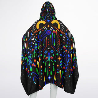 OWL Flannel Blanket Poncho - TAS VISUALS