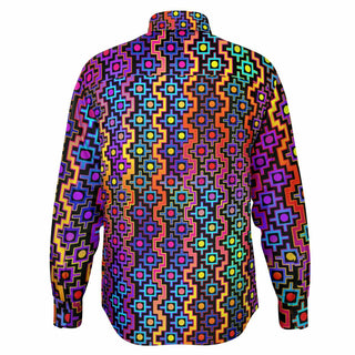 RAINBOW HEALING Long Sleeve Button Down Shirt - AOP | HAKAN HISIM