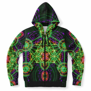 GREEN PLATONICS Fashion Zip-Up Hoodie