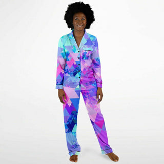 TRIPPIN SHADES Women's Satin Pajamas - AOP | ARTDESIGNWORKS