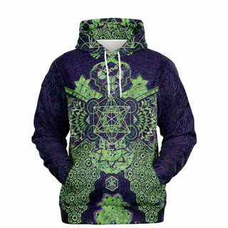 LIME GREEN GEOMETRIC Fashion Hoodie - MIL ET UNE