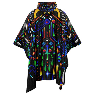 OWL Flannel Blanket Poncho - TAS VISUALS