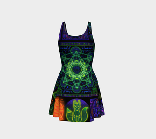 GEOMETRIC SHINTO FLARE DRESS
