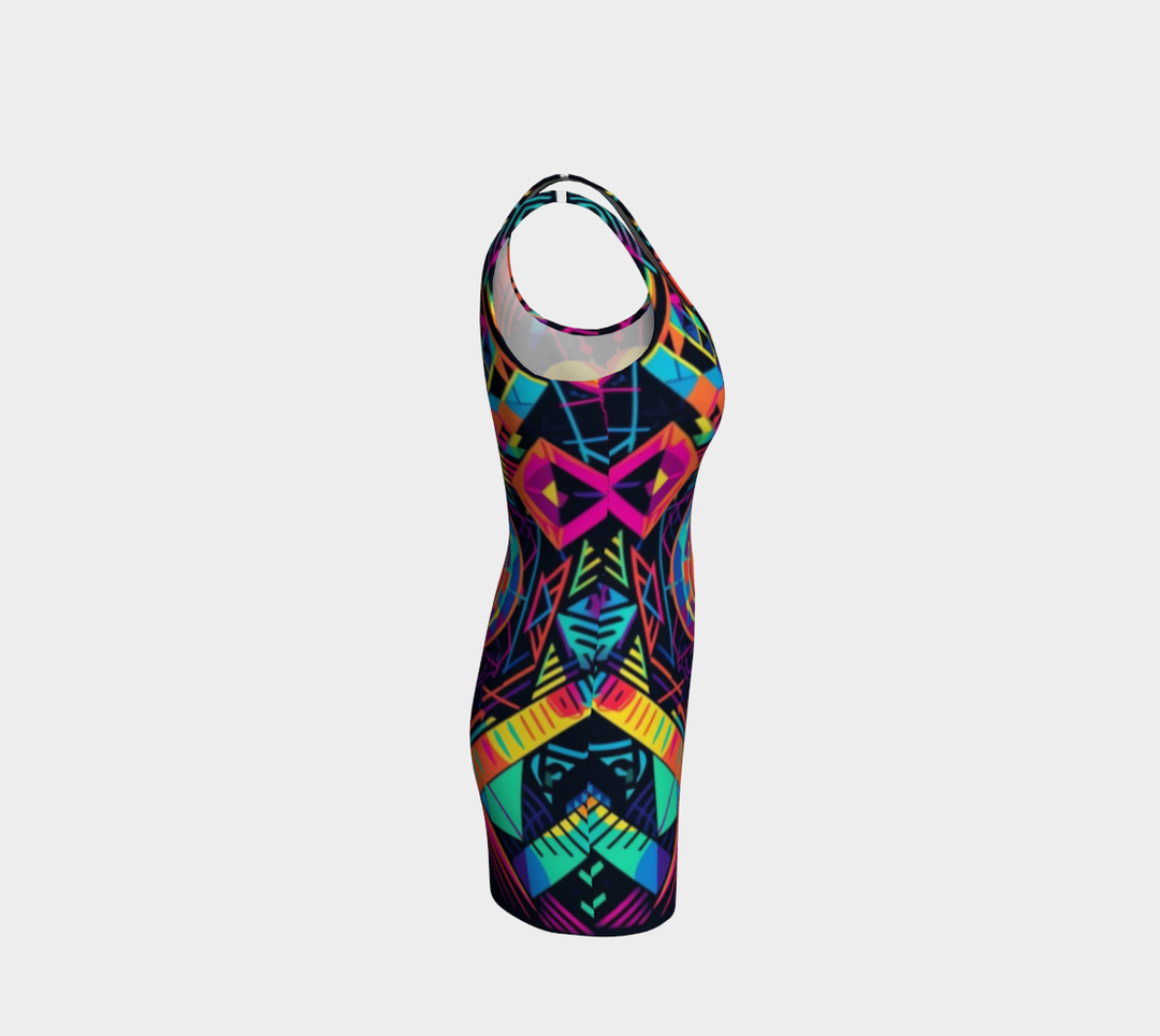 PORTAL BODYCON DRESS  | ACIDMATH AI