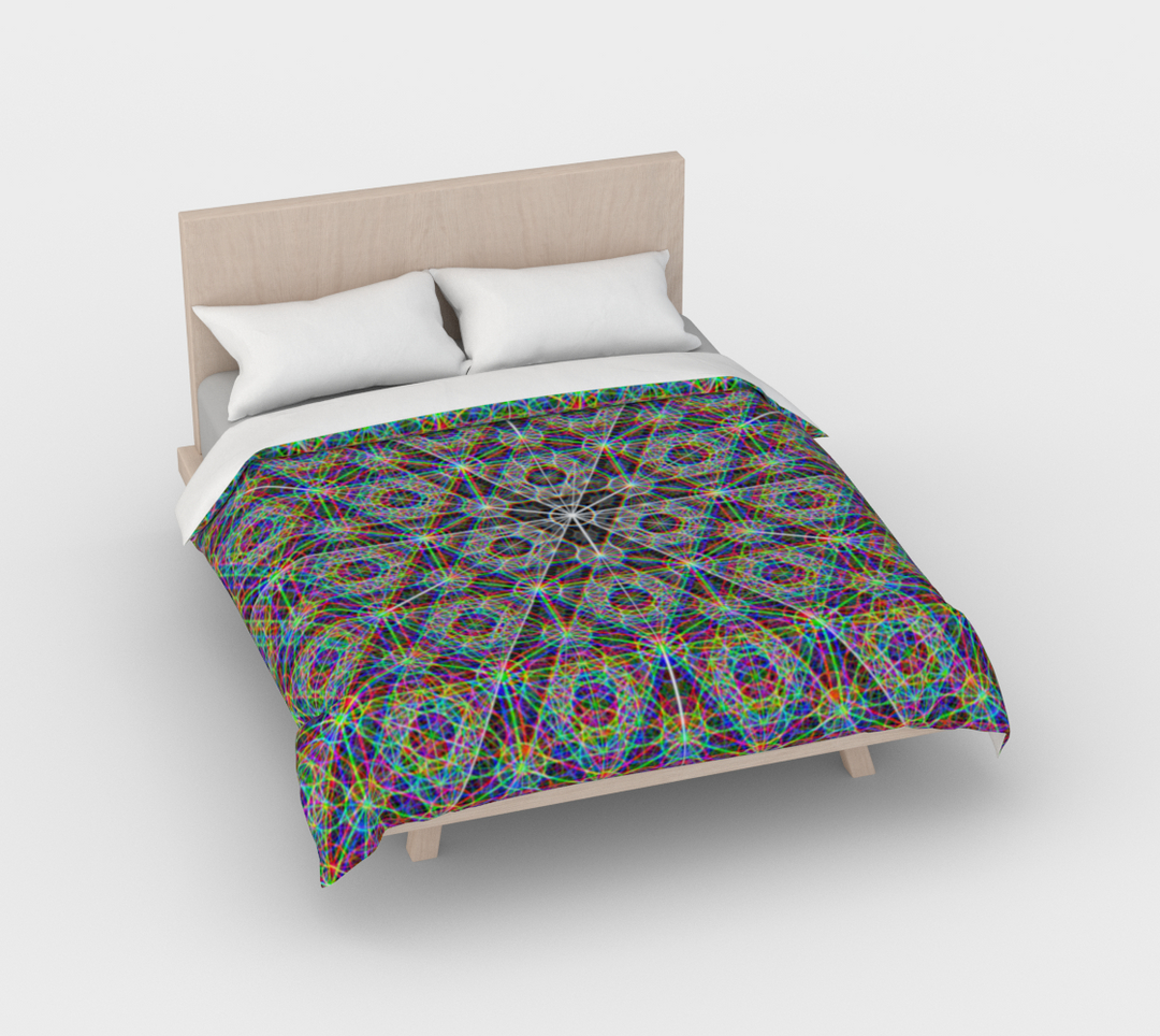 Metatrons Chromatic | Duvet Cover | PatternNerd