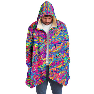 PSY SWIRL Microfleece Cloak - AOP | ARTDESIGNWORKS