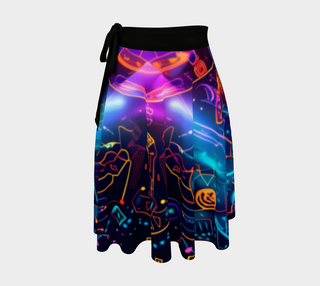 SPACE STUFF WRAP SKIRT