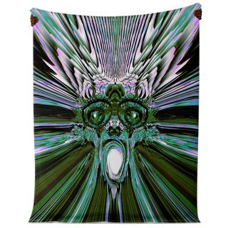 Breaking Through (Green) | Microfleece Blanket | Makroverset