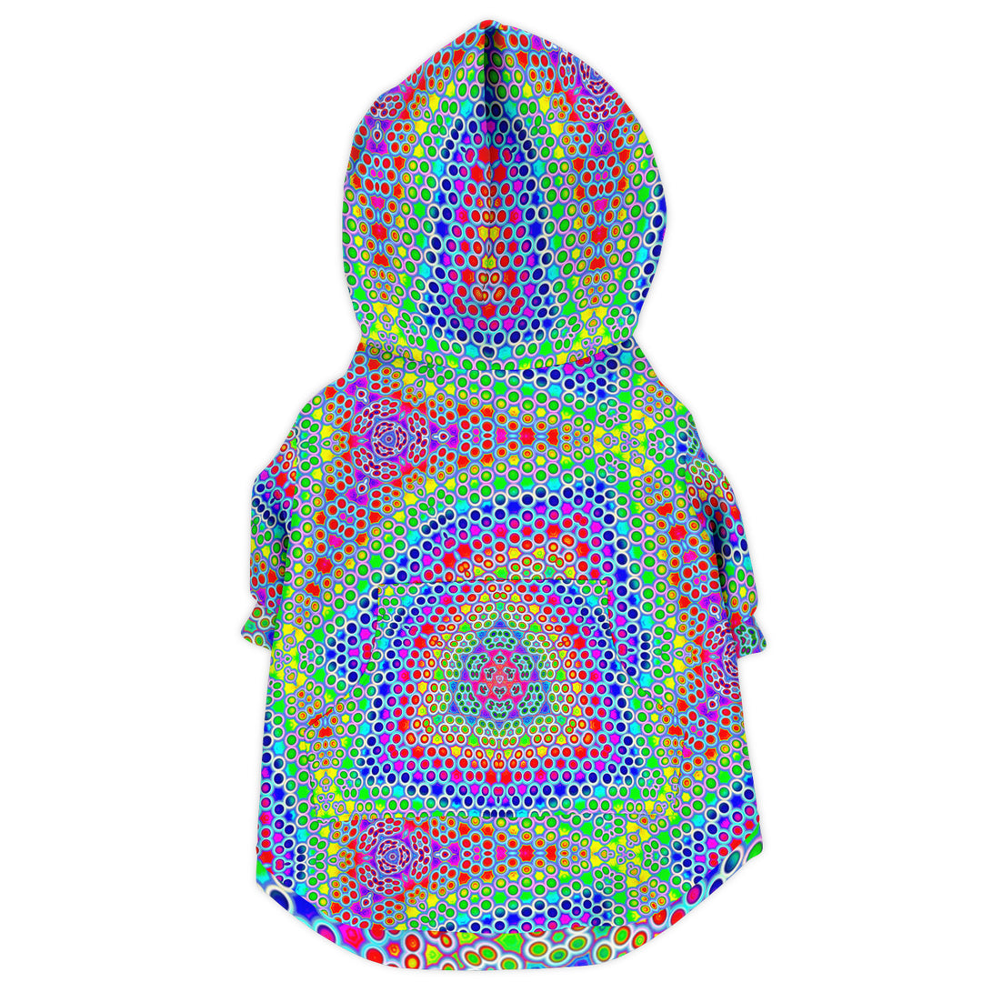 PSY DOTS Fashion Dog Zip-Up Hoodie - Psychedelic Pour House