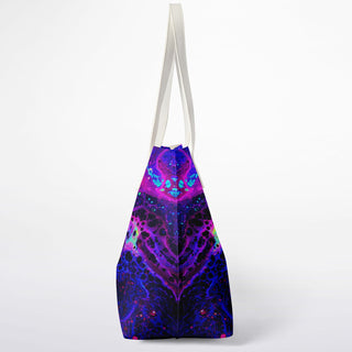Psychedelic Rainbow Shopper Tote Bag - Psychedelic Pour House