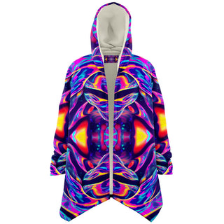 GALACTIC SPLASH Microfleece Cloak - Psychedelic Pour House