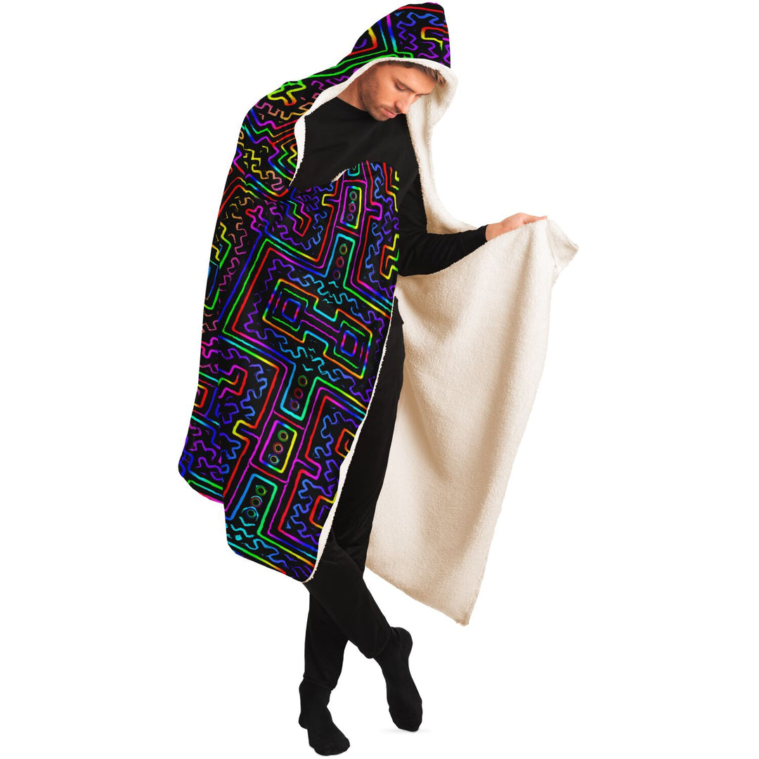 GLYPHS Hooded Blanket - HAKAN HISIM