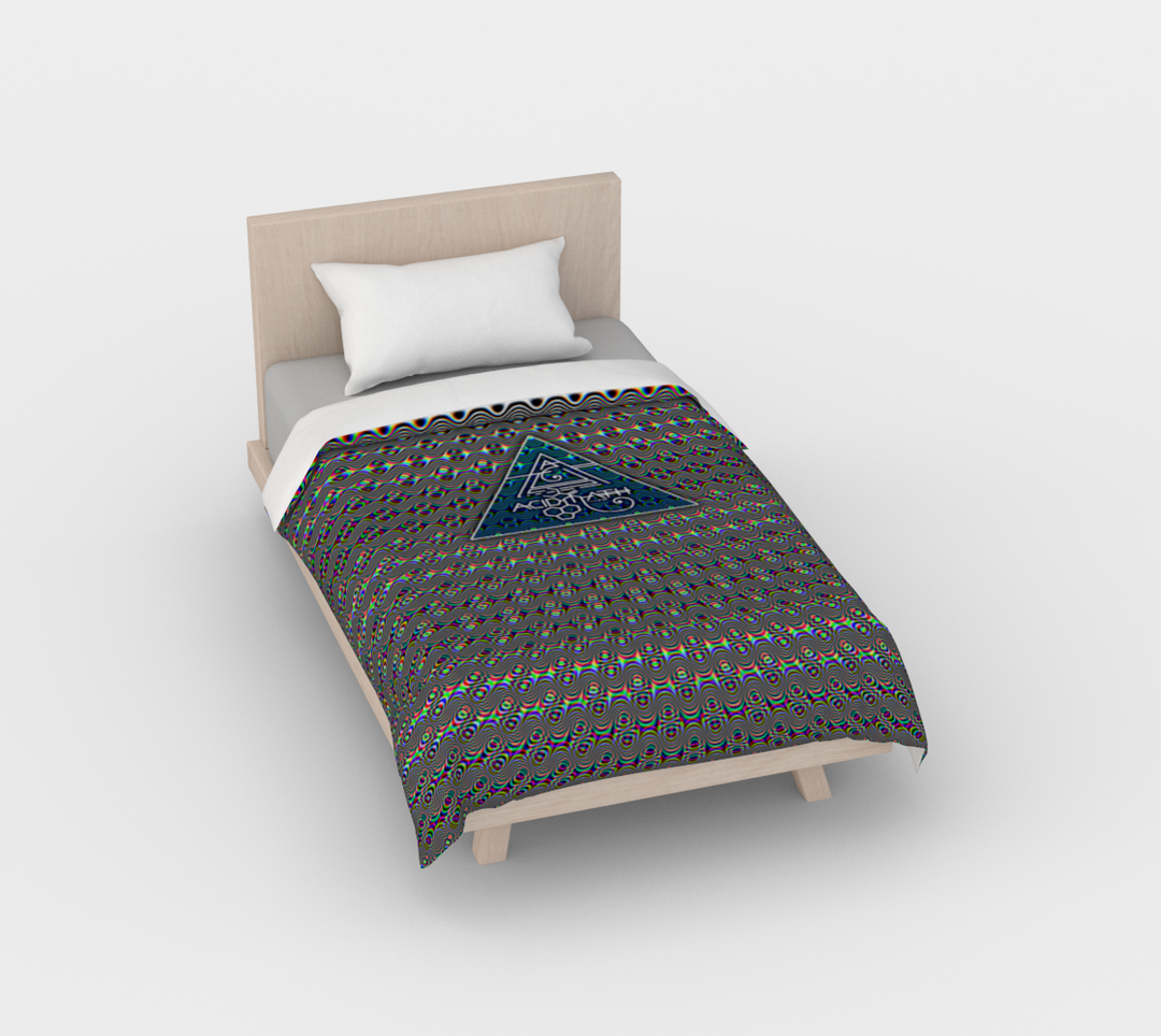 AcidMath Psych Waves | Duvet Cover | PatternNerd