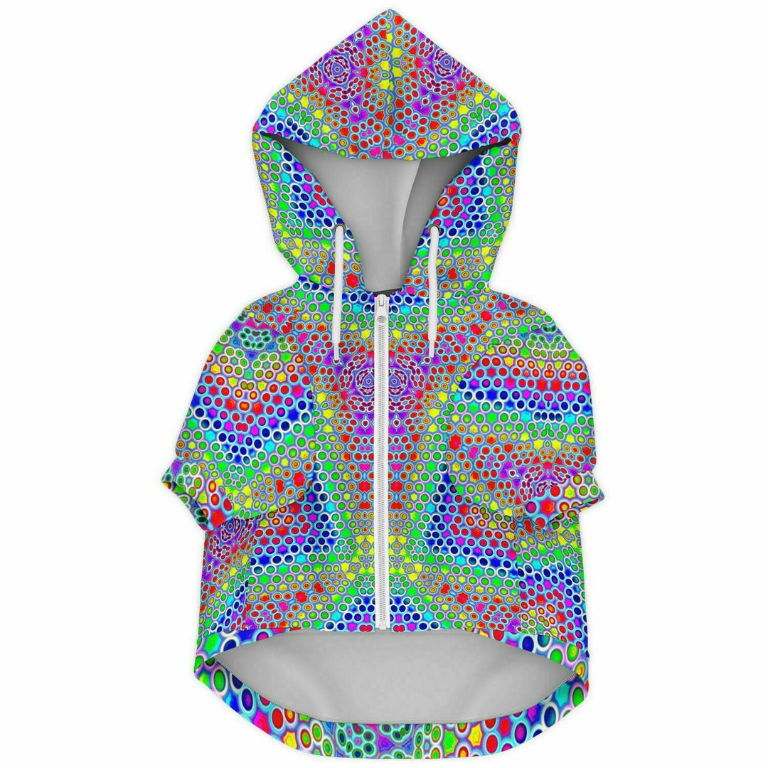 PSY DOTS Fashion Dog Zip-Up Hoodie - Psychedelic Pour House