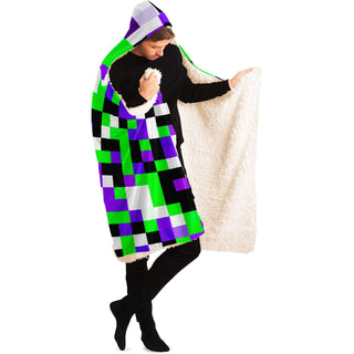 SQUARES Hooded Blanket - HUBERT SOLCZYNSKI