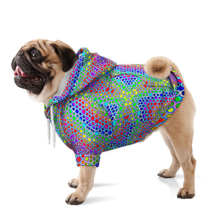 PSY DOTS Fashion Dog Zip-Up Hoodie - Psychedelic Pour House