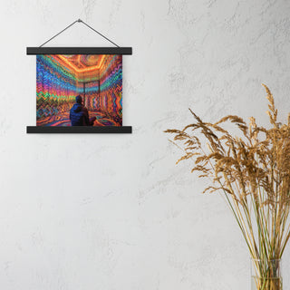 DMT WAITING ROOM Poster with hangers | ACIDMATH AI