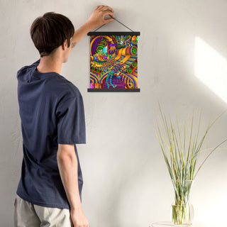 CONDUCTOR OF CONSCIOUSNESS Poster with hangers | SALVIA DROID