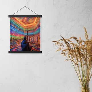 DMT WAITING ROOM Poster with hangers | ACIDMATH AI