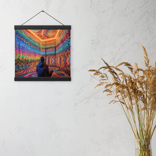 DMT WAITING ROOM Poster with hangers | ACIDMATH AI