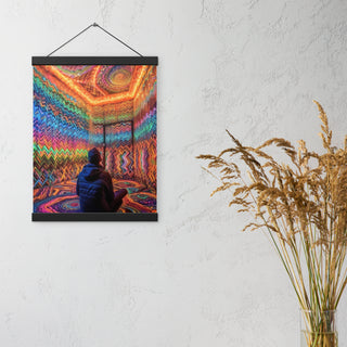 DMT WAITING ROOM Poster with hangers | ACIDMATH AI
