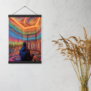 DMT WAITING ROOM Poster with hangers | ACIDMATH AI