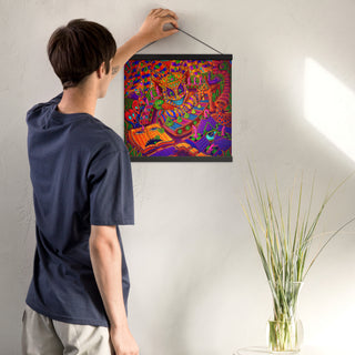 MACHINE FACTORY Poster with hangers | SALVIA DROID