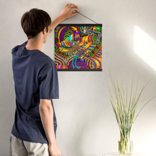 CONDUCTOR OF CONSCIOUSNESS Poster with hangers | SALVIA DROID