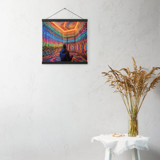 DMT WAITING ROOM Poster with hangers | ACIDMATH AI