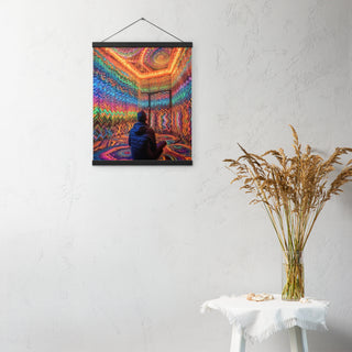 DMT WAITING ROOM Poster with hangers | ACIDMATH AI