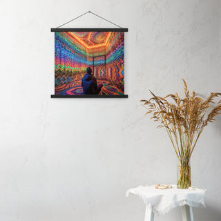 DMT WAITING ROOM Poster with hangers | ACIDMATH AI
