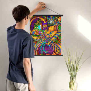 CONDUCTOR OF CONSCIOUSNESS Poster with hangers | SALVIA DROID