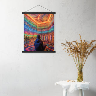 DMT WAITING ROOM Poster with hangers | ACIDMATH AI