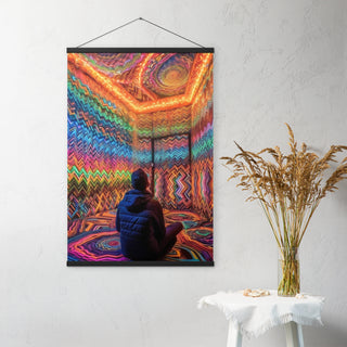 DMT WAITING ROOM Poster with hangers | ACIDMATH AI