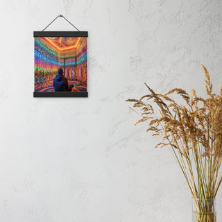 DMT WAITING ROOM Poster with hangers | ACIDMATH AI