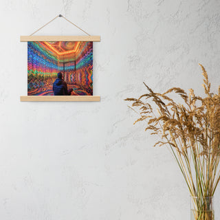 DMT WAITING ROOM Poster with hangers | ACIDMATH AI