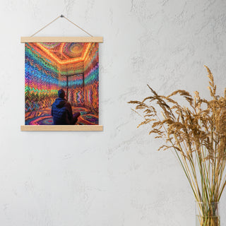 DMT WAITING ROOM Poster with hangers | ACIDMATH AI