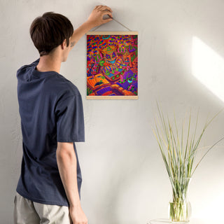 MACHINE FACTORY Poster with hangers | SALVIA DROID