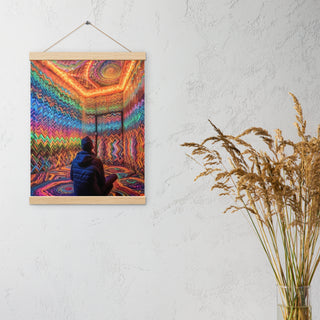 DMT WAITING ROOM Poster with hangers | ACIDMATH AI