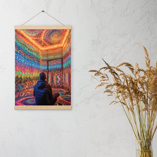 DMT WAITING ROOM Poster with hangers | ACIDMATH AI